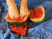 Feet Crush Watermelon ASMR