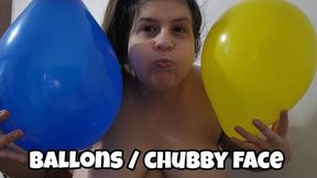 Chubby Face Girl Inflating Balloons – Feels Like My Face Will Pop