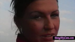 camgirl strip on balcony - Homemade Sex