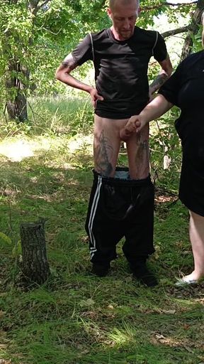 Memorable moment from &quot;Stepmom gives a public blowjob in the park&quot;