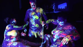 Cheyenne, Hannah and Matty have some UV fun