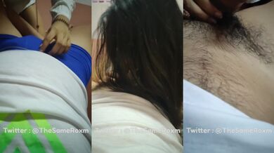 Thai girl moans wet nurse loves gagging on his thick throbbing cock