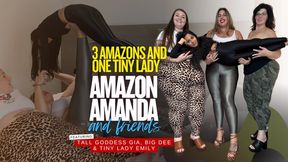 3 Amazons Size Comparison with Tiny Lady Emily