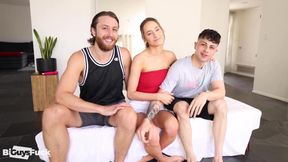 Thomas uses his big cock to stretch Madison and Franco styles out!
