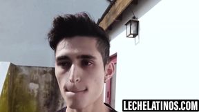 LecheLatinos.com - Sonny's horny mouth painted with my cum