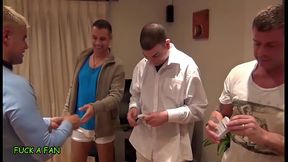 Scarlett, Chantelle &amp_ Carla Fuck UK Security Guard Tom In Threesome!