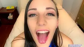 Clara Dee Begs You To Cum In Her Mouth - Joi July 25 - Close Up Face