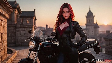 Mavuika showed me her coll bike and her tight pussy[AI]