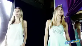 Mature blonde teaches two teens the art of lesbian seduction