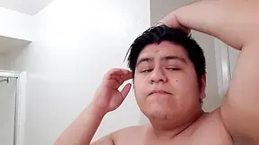 Gay Chub Takes A Shower