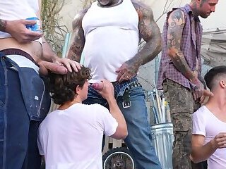 TRAILERTRASHBOYS Eddie Patrick And Greyson Myles Having A Wild Orgy Session