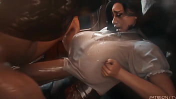 Alcina Dimitrescu Helping Ada Wong by Radroachhd (EDIT)