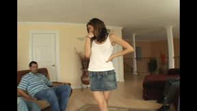 Sammy Cruz Surrounded by Huge Cocks!
