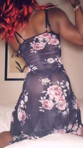 MY ASS SO FAT IM THIS DRESS PLUS YOU CAN SEE MY BBC THROUGH IT