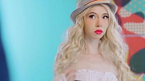 A sexy blonde in a cute outfit seduced a guy for a good blowjob and a hot fuck.