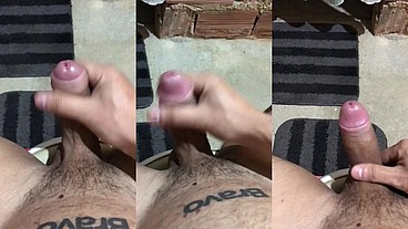 Me masturbando até gozar no banheiro de casa