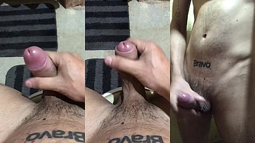 Me masturbando até gozar no banheiro de casa