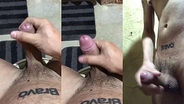 Me masturbando até gozar no banheiro de casa