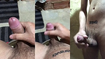 Me masturbando até gozar no banheiro de casa