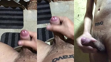 Me masturbando até gozar no banheiro de casa
