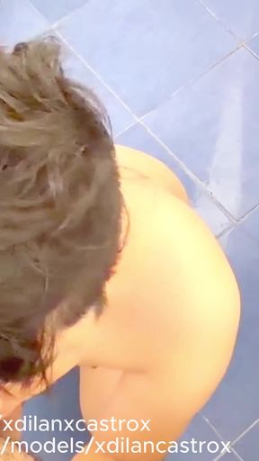 Bear Fucks Twink in the Bathroom and They Are Almost Discovered.