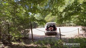 Riding In The Middle Of The Hiking Path