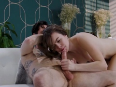 ADULTMOBILE - Seductive Brunette Shows Her Director Why He