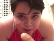 cute young femboy throats his dildo