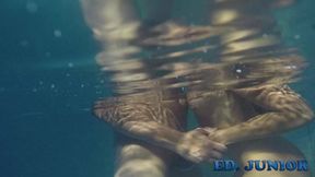 aprontando na piscina pos cena - ed j. - alice lemes