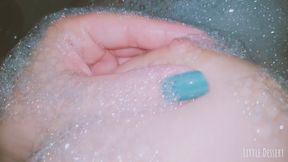 Girl with Small Tits Loves to Touch herself in the Bathtub