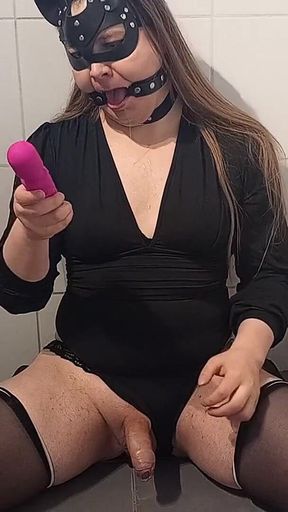 Anal Fun and Cum for Gagged Sissy