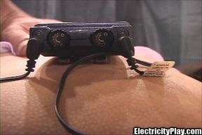 Electrofied Latina Bitch Shocked N Mouth Fucked Blowjob Boobs Cum!