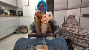 Miriam Rubs Your Penis In Jeans With Her Pantyhose - Part 1 - HD