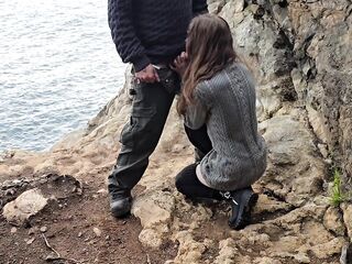 OCEANFRONT (CLIFFSIDE) SEX ON THE EDGE OF CALIFORNIA