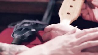 Stepdaughter gets spanked by her stepdad