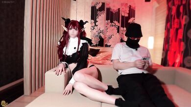 Kitagawa Liz FF milfy gamer bimbo cosplay creampie