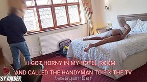 Lusty Hotel Tryst: Handyman Seduction & Sensual Pleasures - AMBER BOOTY