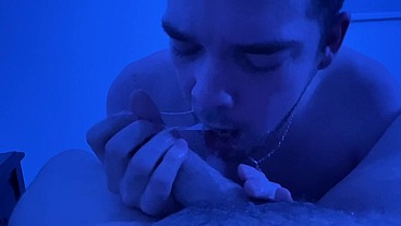 Homemade Sloppy Blowjob with a lot of Saliva