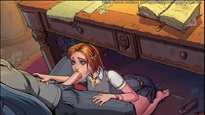 Innocent Witches - All Ginny Weasley Blowjob and Swallow scenes (added sound effects)