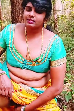 Outdoor Jungle Sex. Desi Bhabi Fucking Husbend&#039;s Small Brother Big Dick in Forest. Telugu Dirty Talks.