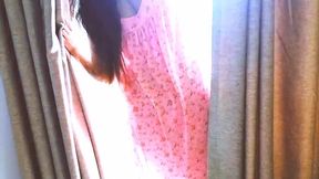 මේ සුපිරි කදට කැපෙන්නෙ නයිටියම තමා .. බැල්කනියෙත් බඩුම තමා.. hot wife amazing fuck ................. - Vilashini's Alluring Balcony Moment in a Sexy Night Dress