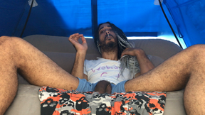 Smoking and Jerking In My Tent (4K)