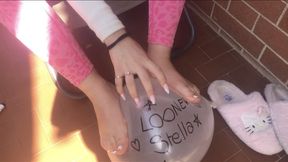 ASMR blow gonfiare palloncini e scoppiarli con unghie pop looner