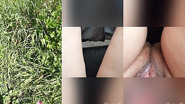 Il prato, una grotta e GretaLa eccitata e sburrata...