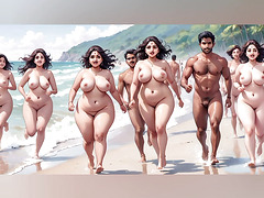 ai generated anime style pretty voluptuous mubai for a