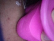 My creamy hole after self fucking