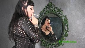 Mesmerizing Mirrored Smoke Addiction