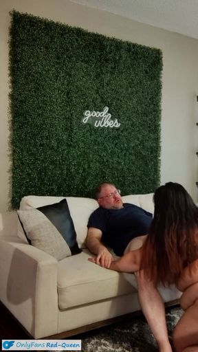 Cuckquean Selfie - Wife Watches and Films Herself Being Cucked by Younger 4'10" Thick Latina