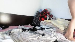 Amateur wife fingers her ass for the first time until orgasm  Hairy Latin pussy &mdash;  big ass