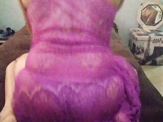 Banging my palatable booty on sofa